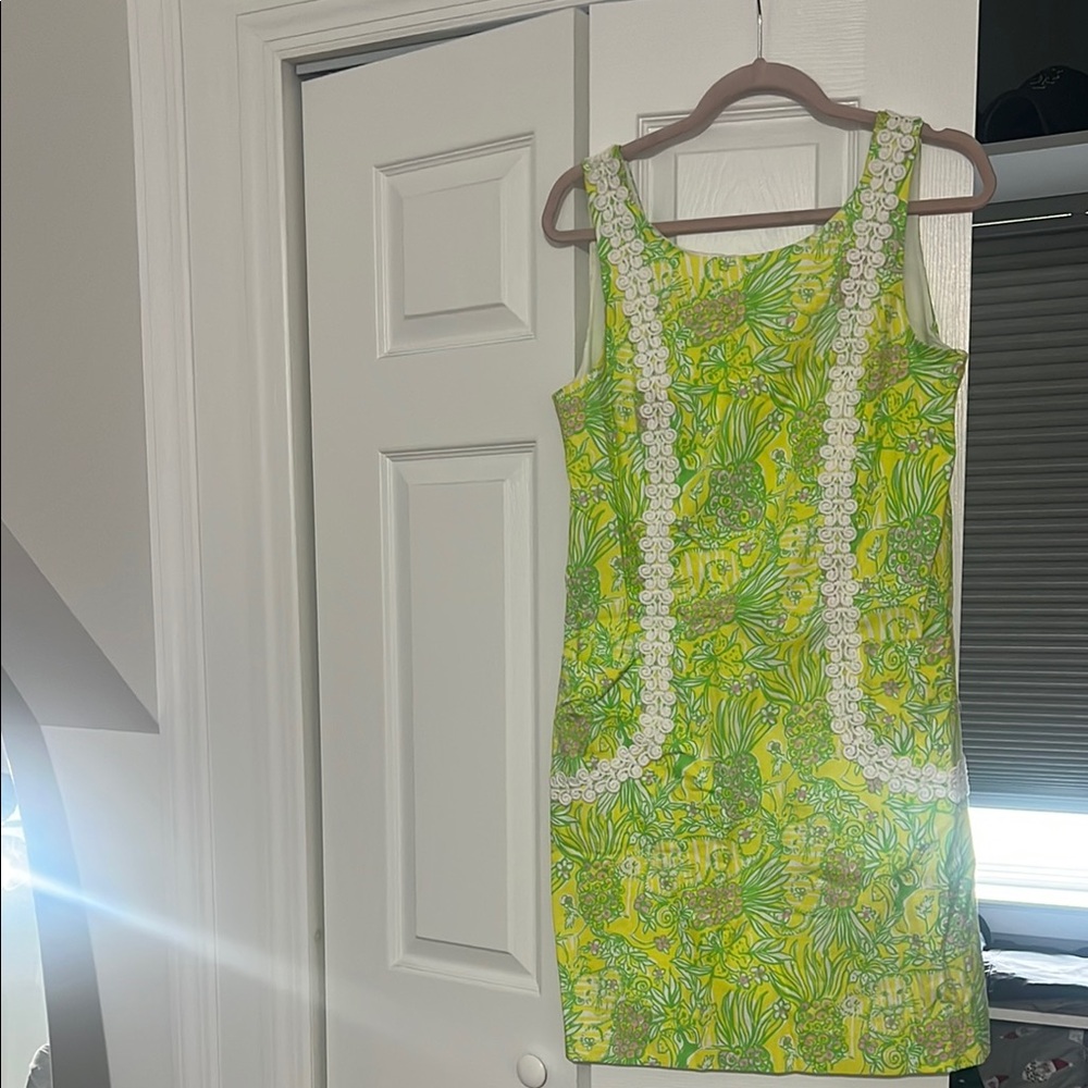 Floral Green Sleeveless Dress